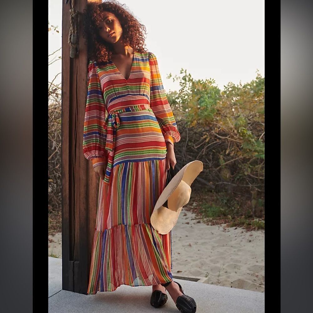 NWT Farm Rio Anthropologie Farm Rio Luana Maxi Dress Small